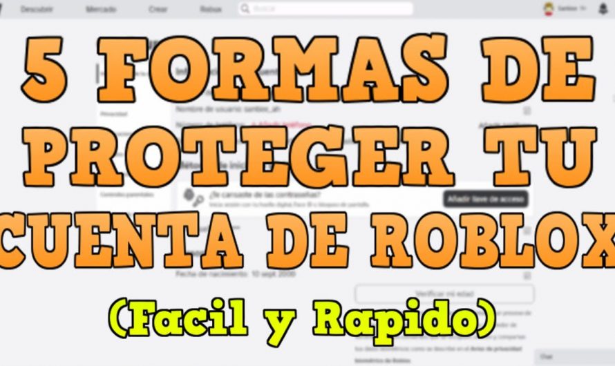 Formas de mantener tu cuenta Roblox segura